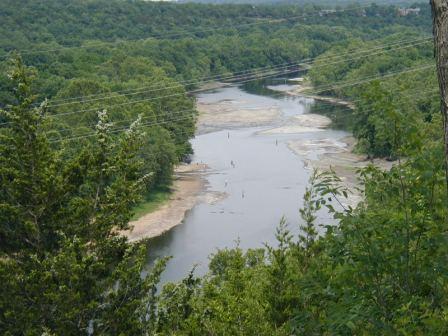 fishermen on Lake Taneycomo