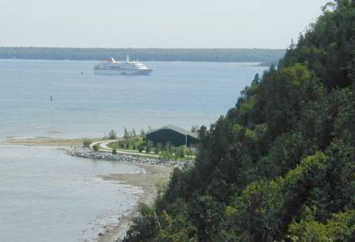 View of MS Columbus