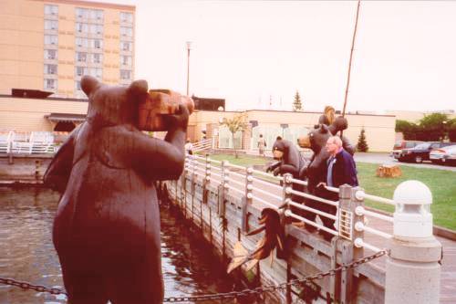 Carved bears