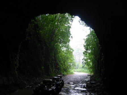 Inside the tunnel