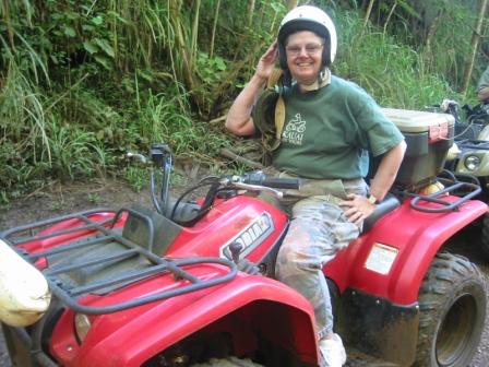 Sue on ATV