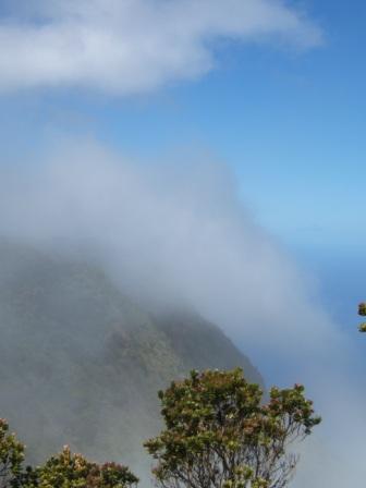 Clouds rolling in